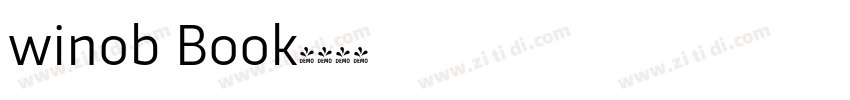 winob Book字体转换 winob Book字体转换